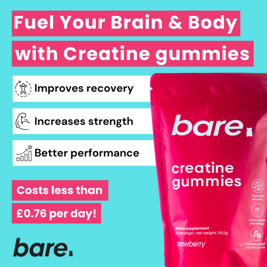Creatine Monohydrate Gummies - Strawberry Flavour